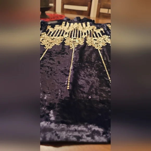 SONJA - By SONJA MORGAN - Vivi Stud Velvet Dress - Women's  Size  M - Picture 3 of 12